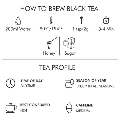 Octavius Darjeeling Autumn Flush Whole Leaf Black Tea | Well Balanced, Smooth, Sweet, Fruity, Floral Brew | Also Robust & Full Bodied | 100 GMS (50 Cups)