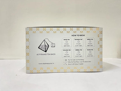 Tea Treasure - Spearmint Herbal Tea - 40 Tea Bags | Caffeine Free Mint Tea helps in Digestion, Hormonal Balance, PCOS, Weight Management & Reduces Facial Hair | 40 TB