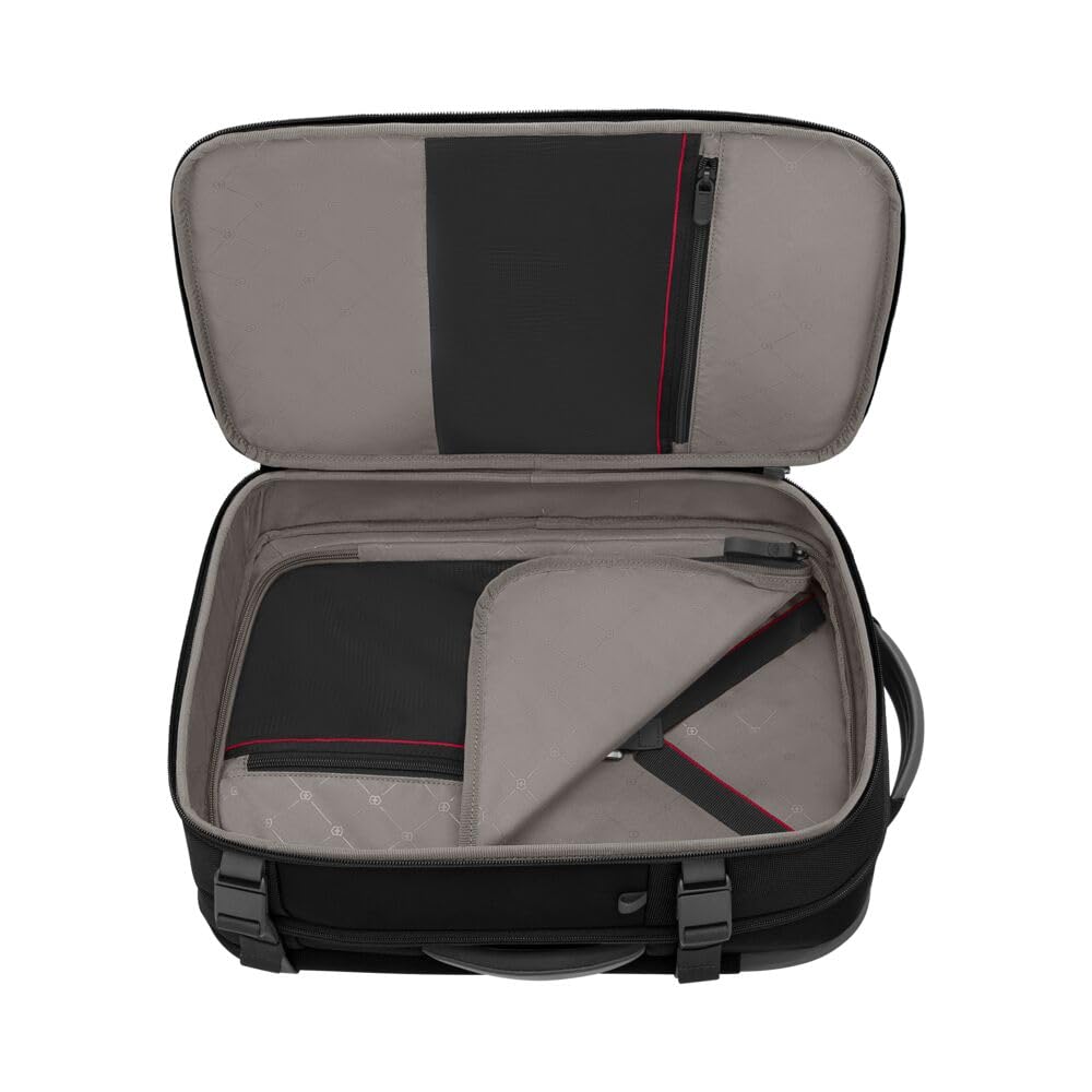 Victorinox Swiss Designed Werks Traveler 7.0, Boarding Bag, Backpack With 15.6 Inch Laptop and 11 Inch Tablet Compartment, Black, 653650
