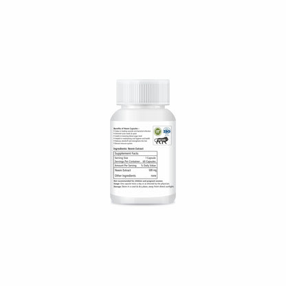 ndagi 100% Pure Neem Extract Capsules With Turmeric Extract With Curcumin - Powerful Antioxidant Capsules (Combo Pack)
