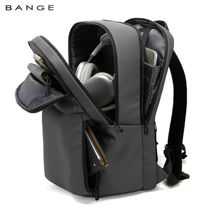 Red Lemon BANGE MetroGuard Laptop Backpack | 27L Water-Resistant Travel Bag | Anti-Theft Backpack for Men & Women | Fits 15.6" & 16" Laptops | Office, College, Business & Travel Bag (Grey)