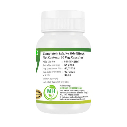 MORSAN HEALTHCARE | Jatamansi Capsules 500mg – 60 Count | Vegetarian | Plant-Based | Herbal Supplement | No Artificial Additives | Gluten-Free | Organic (pack of 1)