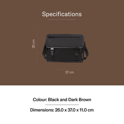 Samsonite Red Ellewood Messenger Bag 26 Cms Brown Nylon Premium Messeng- image 3