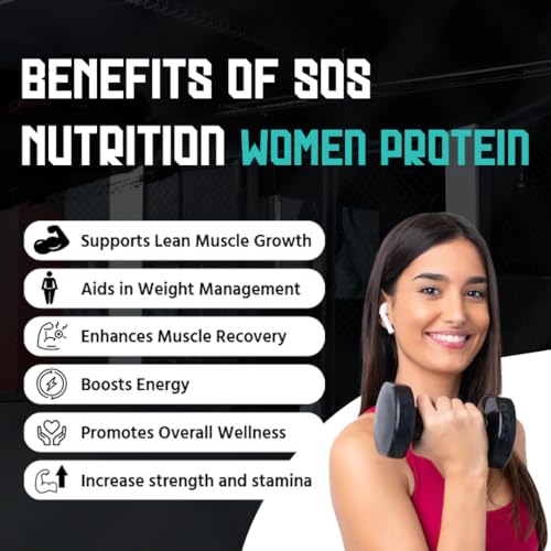 SOS Nutrition Women Protein & Herbs to Reduce Body Fat, Manage Weight &- image 3