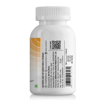 Unived OVEGHA Plant-Based Omega-3 DHA | 1000mg Algae Oil 500mg DHA Per Serving | for Heart, Hair, Skin, Joint, Brain & Eye Health | 60 Vegan Capsules