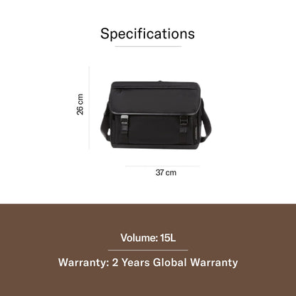 Samsonite Red Ellewood Messenger Bag 26 Cms Brown Nylon Premium Messeng- image 2