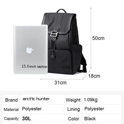 Arctic Hunter Laptop Backpack for Men Women Stylish College Backpack Anti-theft 15.6" Laptop Bag with USB Port Water-resistant Sleek for Daily School Office Commuting