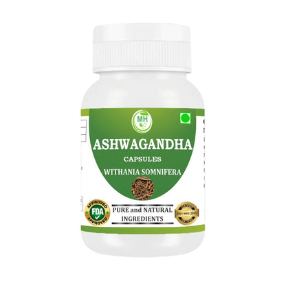 Morsan's Ashwagandha (Withania sominfera) Capsules, Pack of 60 x 500 mg. Veg. Capsules (2)