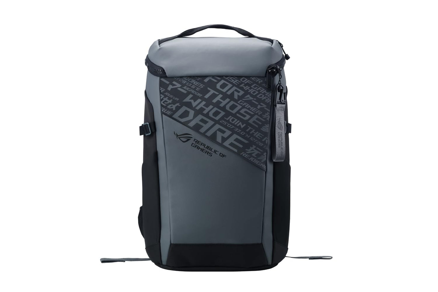 ROG Ranger BP2701 Cybertext Edition (2025) Gaming Backpack, Spacious Storage Upto 22L, Ergonomic Design, Built-in Luggage Strap, Adjustable Chest Strap, fits up to a 17-inch Laptop, Grey, 0.93 kg