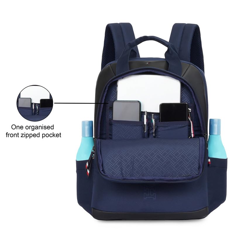 Tommy Hilfiger Unisex Hornet Laptop Backpack - Navy- image 4