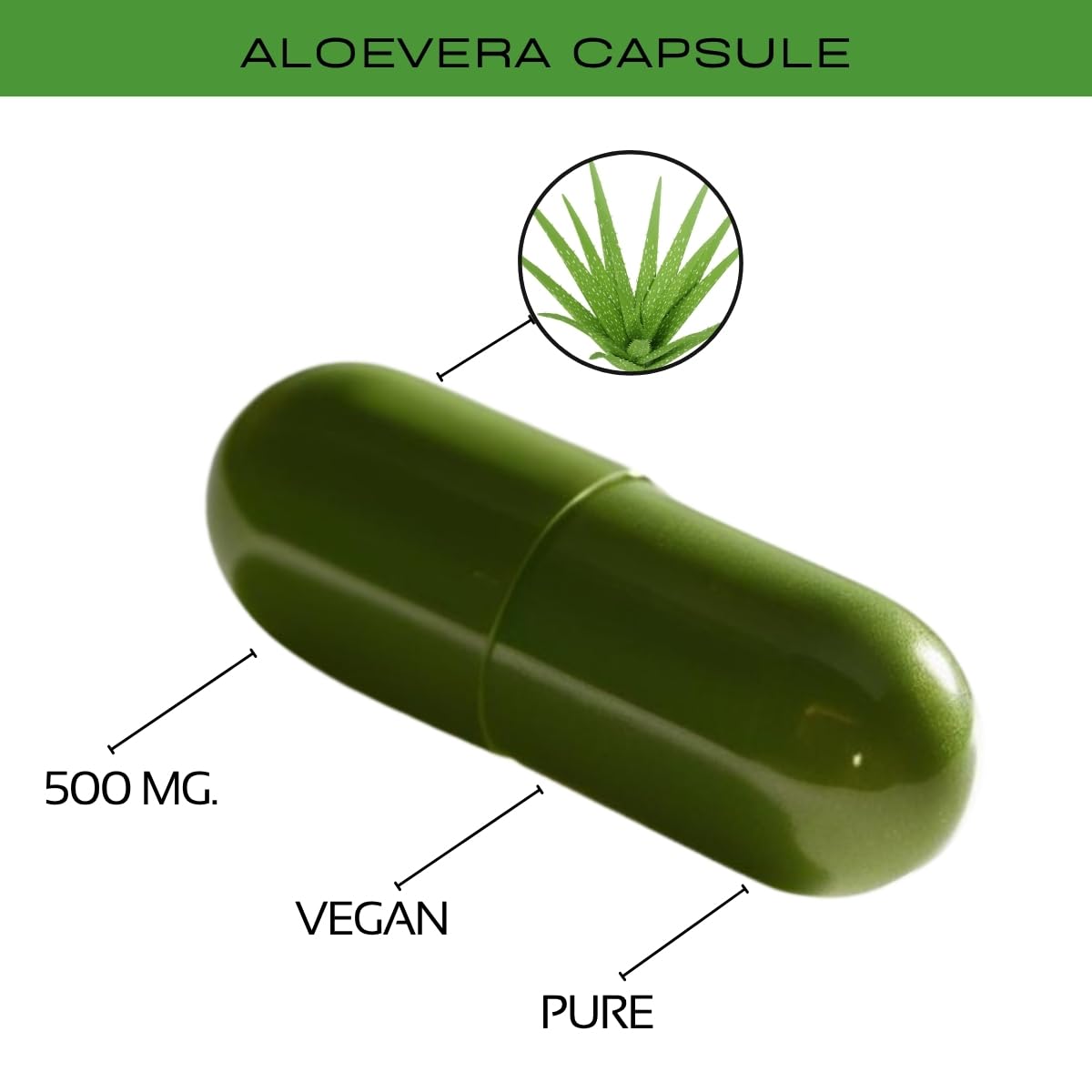 Morsan's Aloevera (Ghritkumari) Capsules, Pack of 2 x 60 x 500 mg. Veg. Capsules (2)