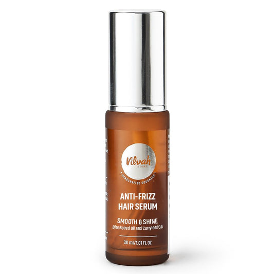 Vilvah Store Anti Frizz Hair Serum | Tames Frizz And Flyaways | Prevents Split E