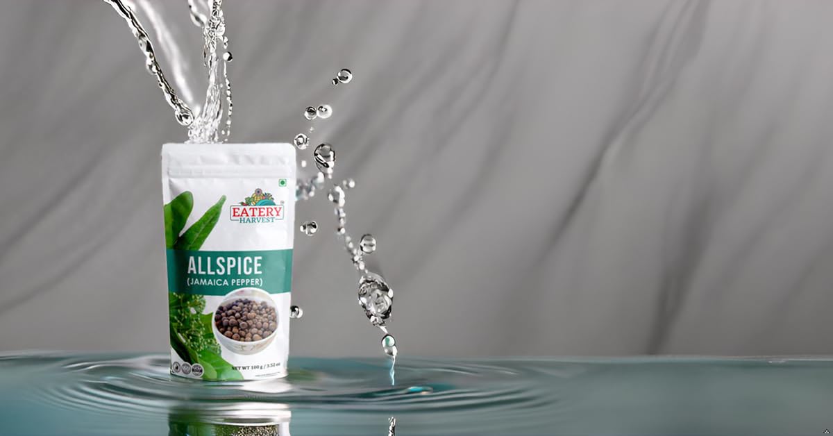 EATERY HARVEST by Saipro Ground Allspice Powder 100 gm,Allspice has flavor of all spices like Clove, Cinnamon, Nutmeg, Mace, Black pepper, best for Caribbean cuisine jmaica Pepper Powder For Seasoning Vegetables, Fruits, No preservatives, plant based, nat