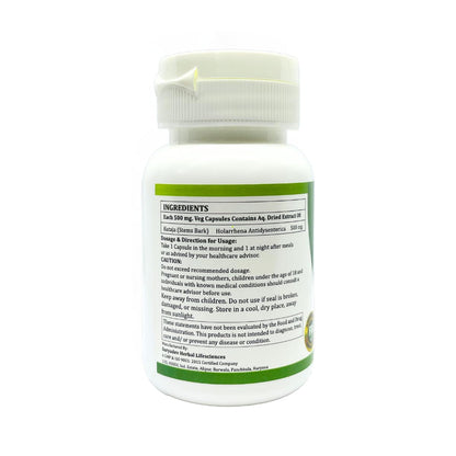 Morsan Healthcare KUTAJA Capsules – 60 Veg Capsules | Holarrhena Antidysenterica Extract | Natural Herbal Supplement | Ayurvedic Wellness Support (pack of 2)