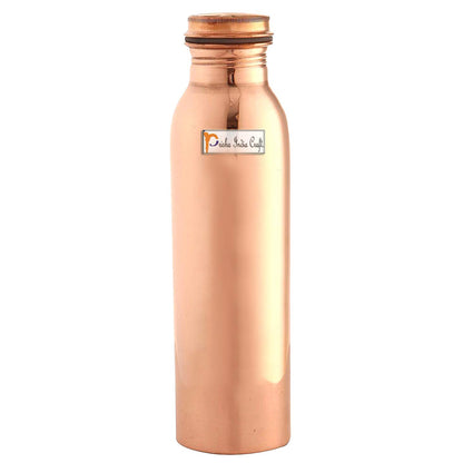 Prisha India Craft Pure Copper Bottle, Capacity 600 ML, 1 Piece