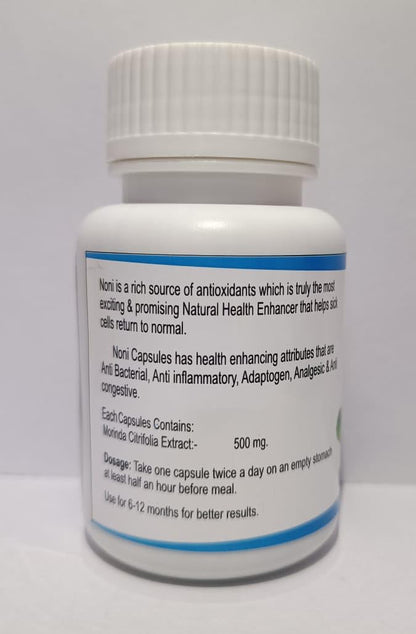 NAVEENYA KAYA HEALTHCARE Noni Capsule Herbal Supplement with Pure Noni Fruit Extract, Ocimum Tenuiflorum, Garcinia Indica, and Centella Asiatica