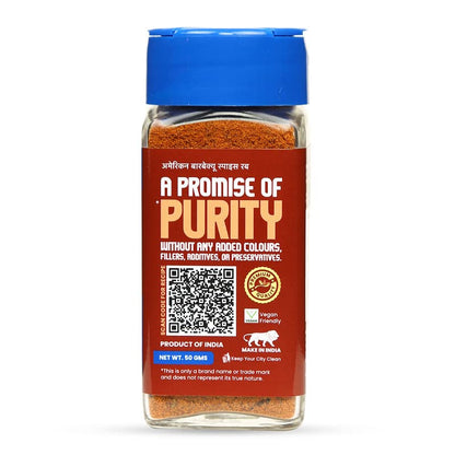 CRISTA American Barbeque Spice Rub | International Spices Blend | BBQ Seasoning for Vegetables & Paneer | Zero added Colours, Fillers, Additives & Preservatives | 50 gms