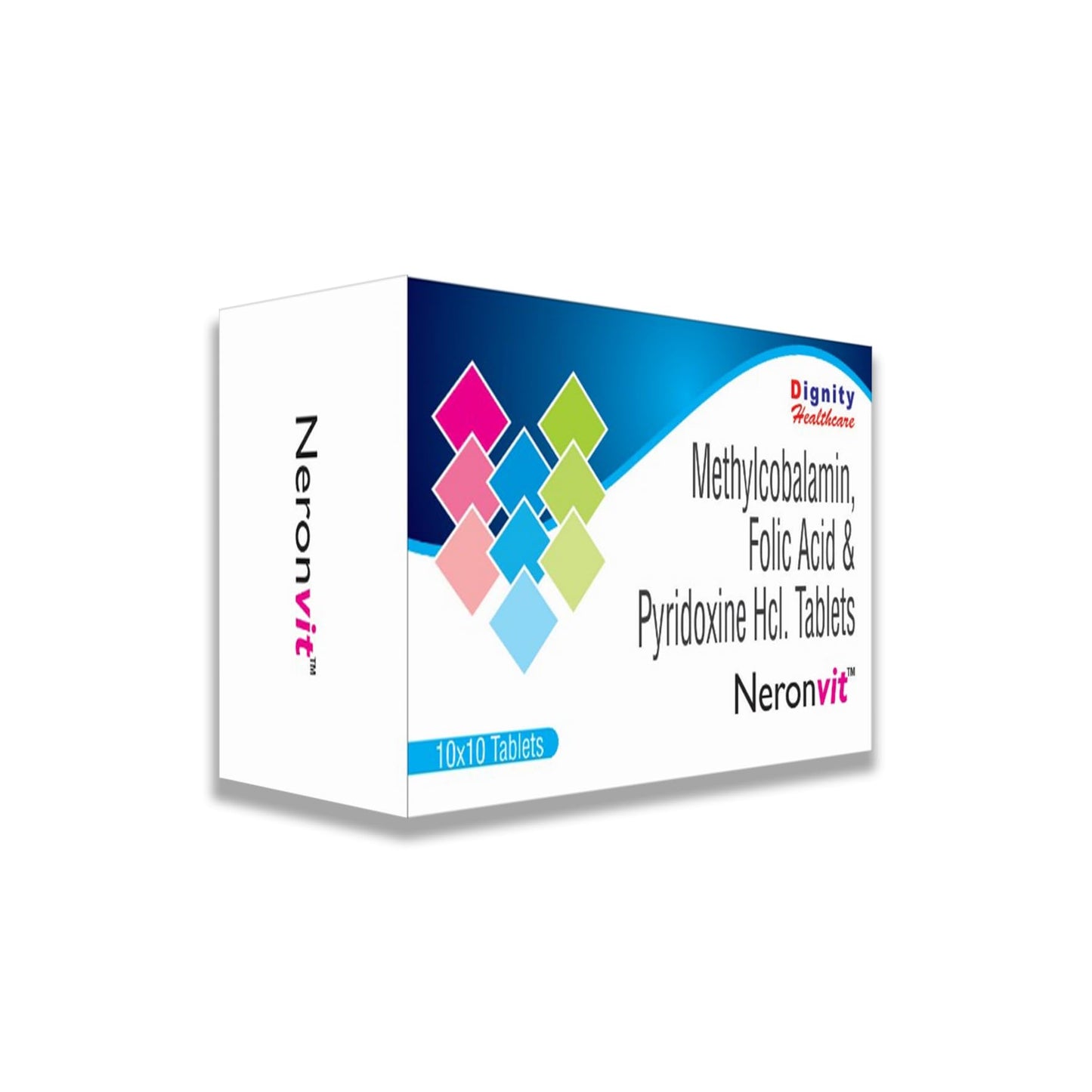 Neronvit Folic Acid & Pyridoxine Tablets | With Vitamin B6 & Folic Acid | Daily Nutritional Supplement | For Energy & Wellness | Helps Maintain Normal Nerve Function & Healthy Blood Circulation