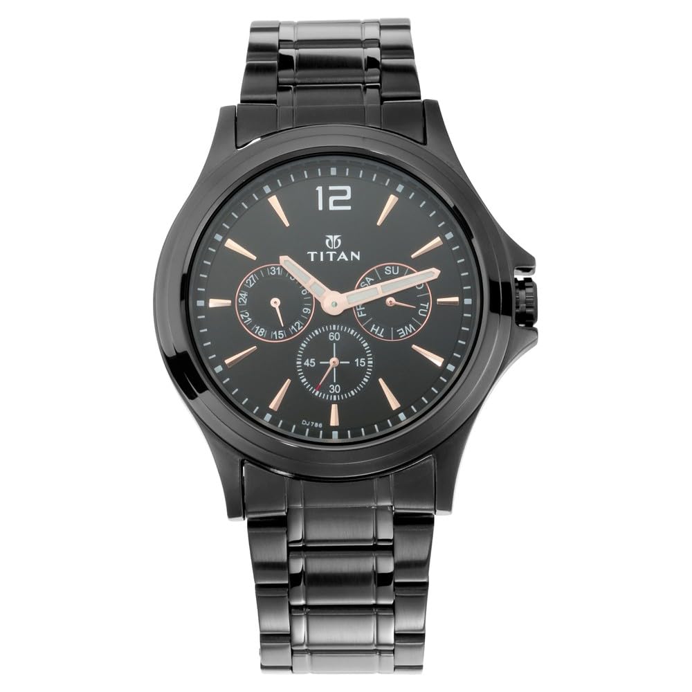 Titan All Black Analog Black Dial Men's Watch NM1698NM01/NN1698NM01/NP1698NM01