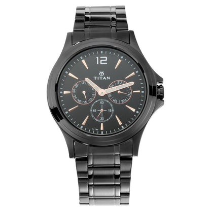 Titan All Black Analog Black Dial Men's Watch NM1698NM01/NN1698NM01/NP1698NM01