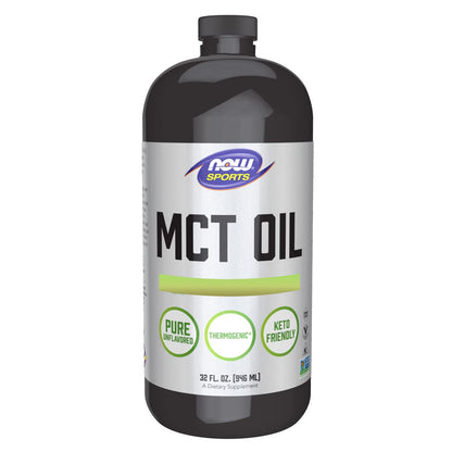 Now Foods MCT Oil Liquid (Soy Free, Non-GMO, Gluten Free, Corn Free, Dairy Free,