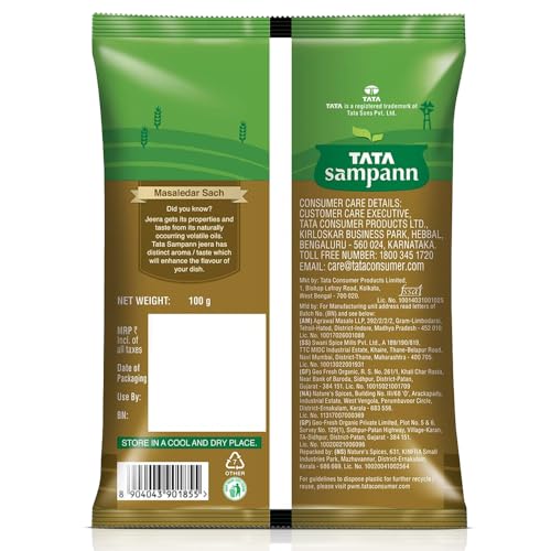Tata Sampann Jeera Powder With Natural Oils, 100g, Cumin Powder, Jeera Masala