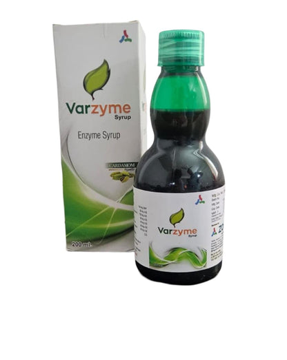 Varzyme Ayurvedic Enzyme Syrup for Apetite Health and Wellness - 200 ml pack of 2