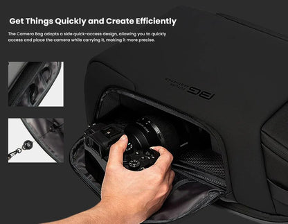 Red Lemon Bange CaptureMax Premium Camera Backpack with Quick Access Zi- image 8