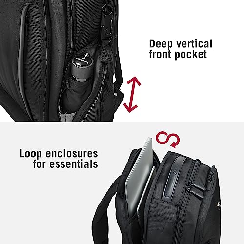 Victorinox Swiss Designed Altmont Professional Essential Laptop Backpack, 24 Litres Black (602154)