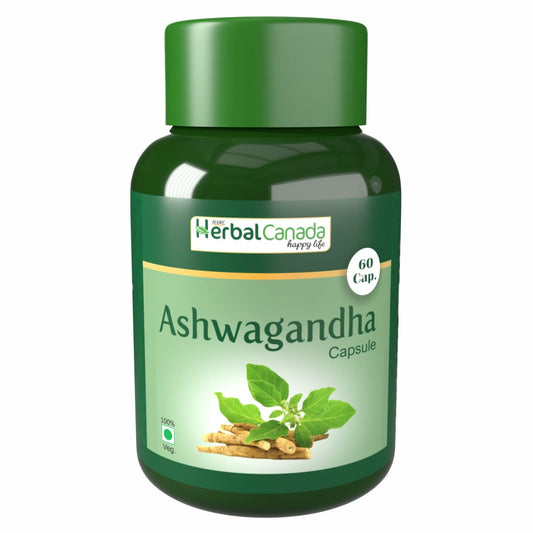 Herbal Canada Ashwagandha Capsule With Goodness of Natural Extracts of Ashwagand