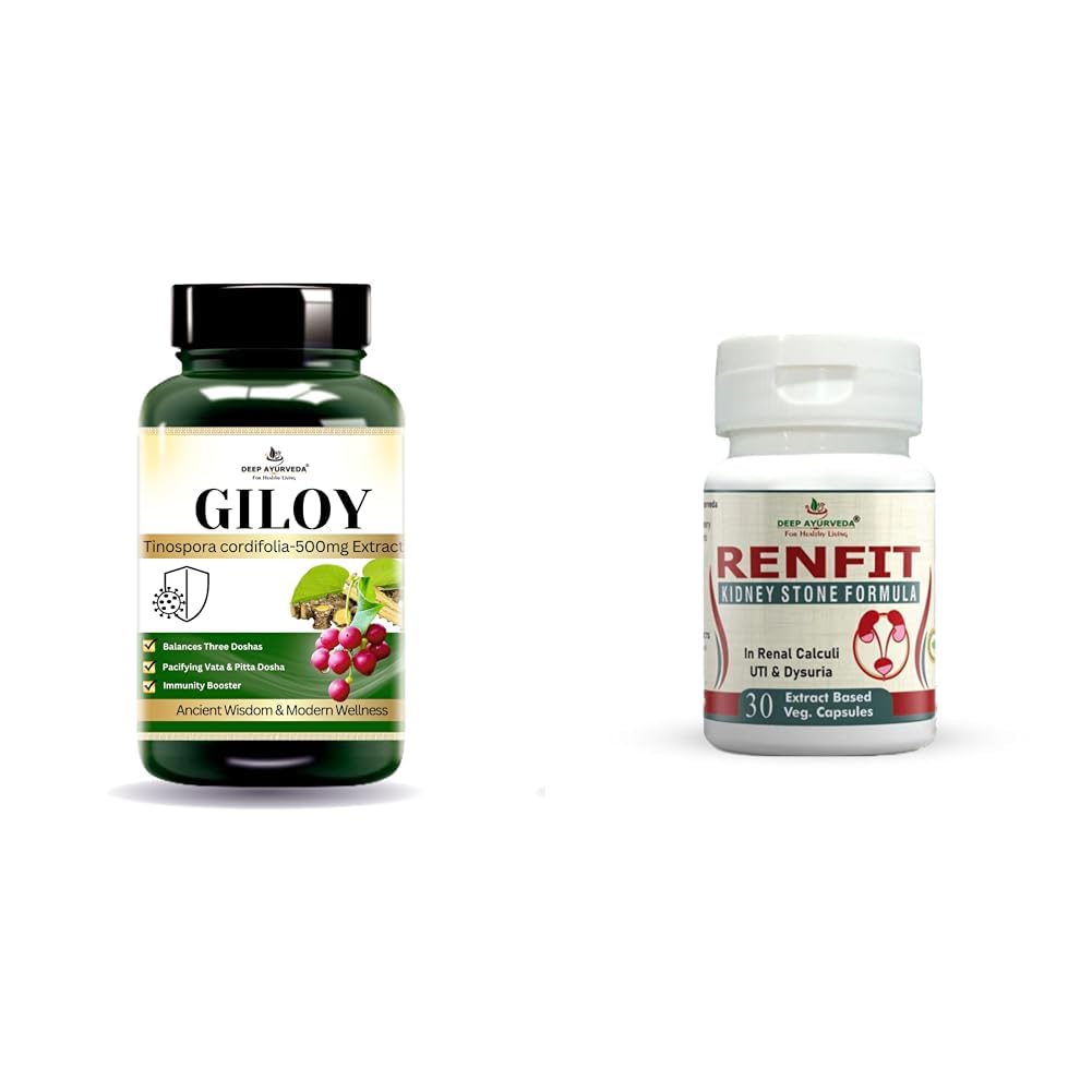 Deep Ayurveda Giloy Vegan Capsules | Deep Ayurveda Renfit Vegan Capsule