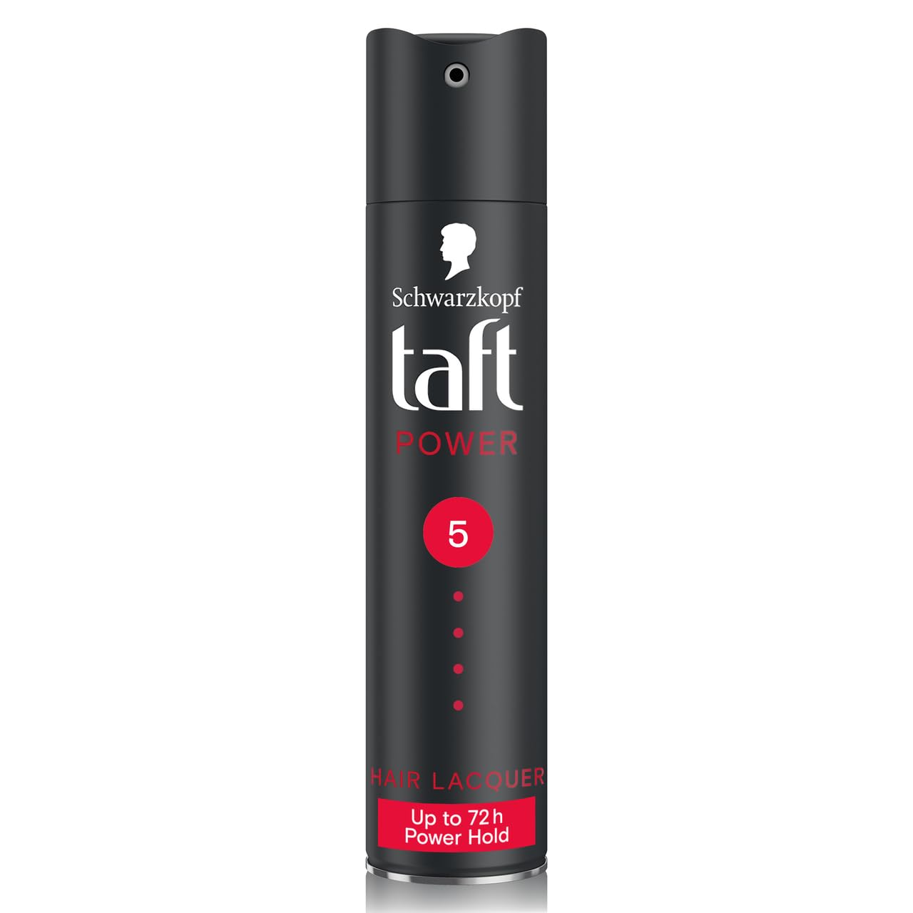 Schwarzkopf Taft Power Hair Lacquer, Caffeine Power Formula for 72 hour hold, Hold 5 with no stickiness