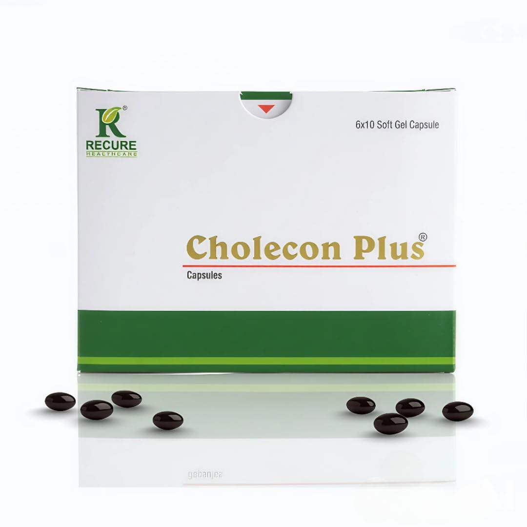 Cholecon Plus Cholesterol Control Care Ayurvedic Supplement (Pack of 60) | Contains Oils of Flaxseed, Methi, Darchini and Garlic | Cholesterol tablets ayurveda