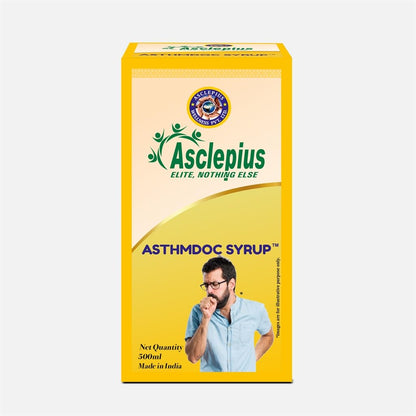 Kirti Health Care Asthmdoc Syrup Ayurvedic Herbal Liquid Formula and Botanical Dietary Supplement for Seasonal Wellness Management, 500ml
