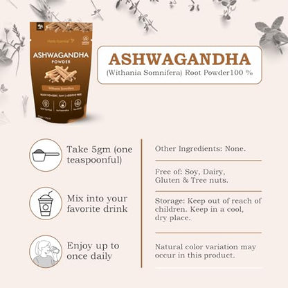 Herb Essential Pure Ashwagandha Powder - 50 G- image 6