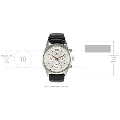 Titan Neo Analog Silver Dial Men's Watch-NN1766SL04/NP1766SL04