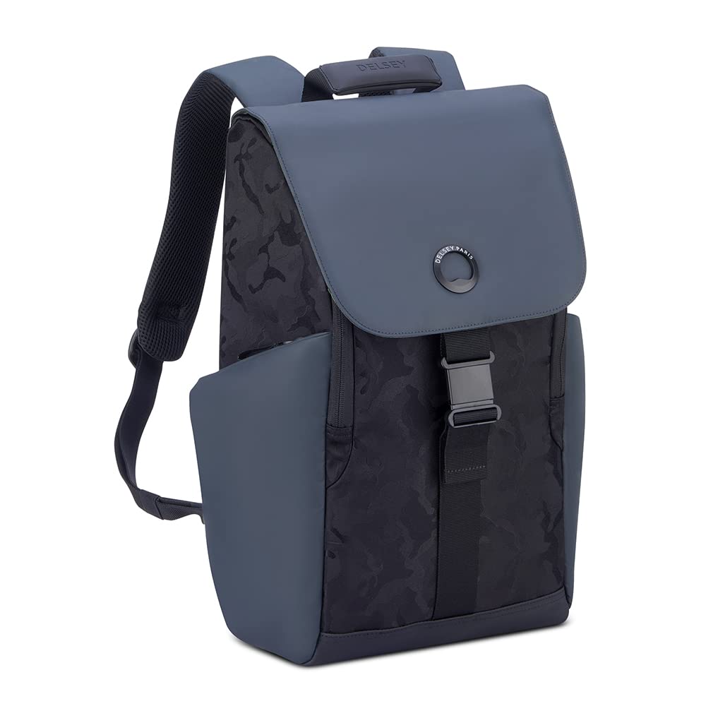 DELSEY PARIS Backpack 16" Black Camouflage Laptop Backpack For Men And Women (Securflap)