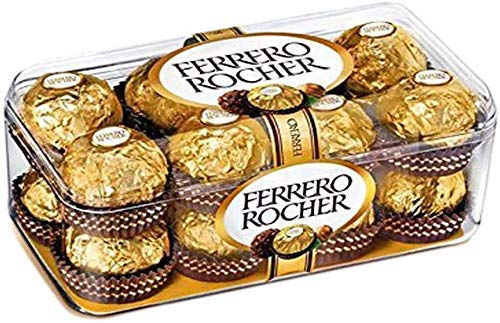 Set of 3 Rakhi with 16 Pieces Ferrero Rocher | Ferrero Rocher Chocolate for Brother | 16 Pieces Ferrero Rocher Chocolate Hamper | Roli, Chawal, Chandan, Misri | 039