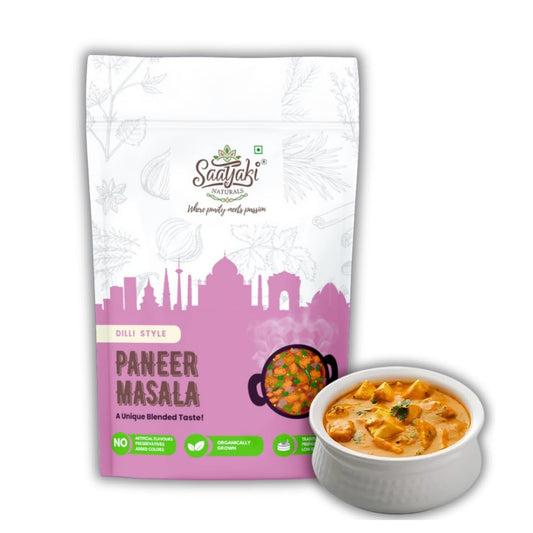 Saatyaki Naturals Dilli Paneer Masala – 100g | Authentic North Indian Spice Blend for Shahi Cottage Cheese Curry, Butter Style Dish & Creamy Curry | Premium Masala Powder for Restaurant Taste at Home