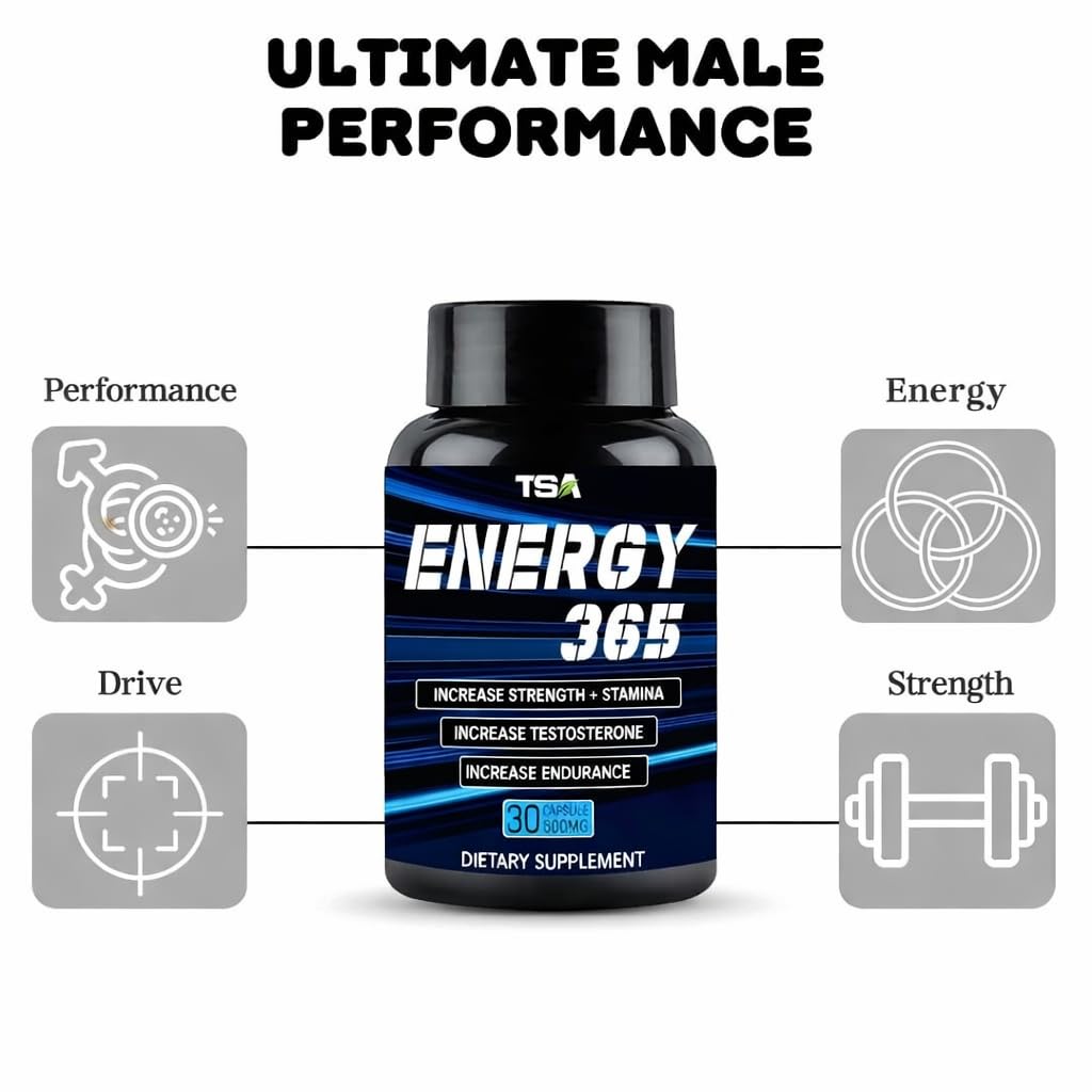 Natural Energy 365 Capsule Extract 500mg - 30 Veg Capsules