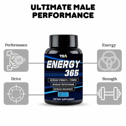 Natural Energy 365 Capsule Extract 500mg - 30 Veg Capsules