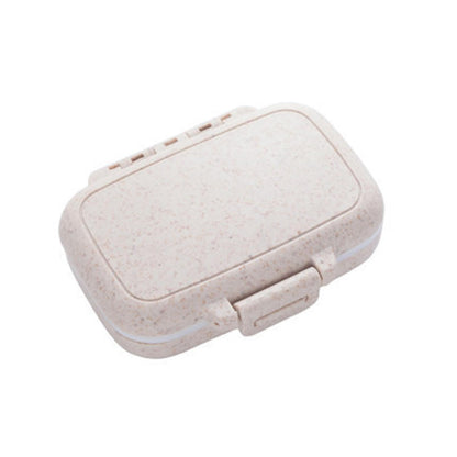 ECOMISTIQ®2xPill's Box Mini Portable Pills Organizer Case for Fish Oil Supplements Daily Beige|Health & Beauty|Health Care|Pill Boxes, Pill Cases