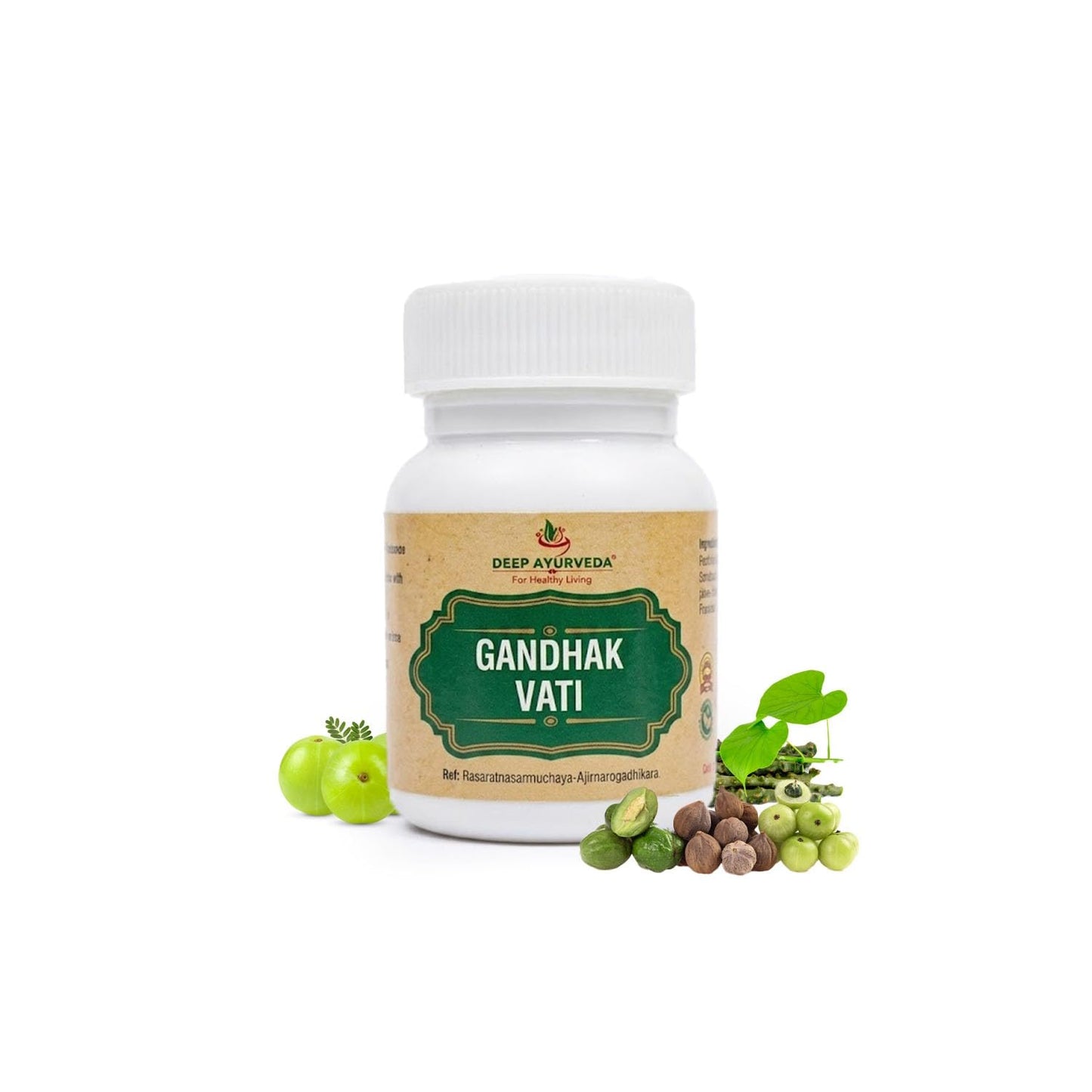 Gandhak Vati | Ayurvedic Herbal Supplement for Skin Wellness, Detox Support & Digestive Health | Supports Natural Immunity & Overall Wellness | 40 Tablets