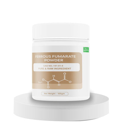 Bioven Ingredients Ferrous Fumarate Powder Food-Grade | Premium Mineral | Nutritional Enhancer & Fortification Agent for Bakery, Beverages, Cereals, Dairy & Processed Foods | 125 g