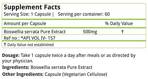Natures Velvet Lifecare 500 mg Boswellia Serrata Pure Extract Tablet -- image 4