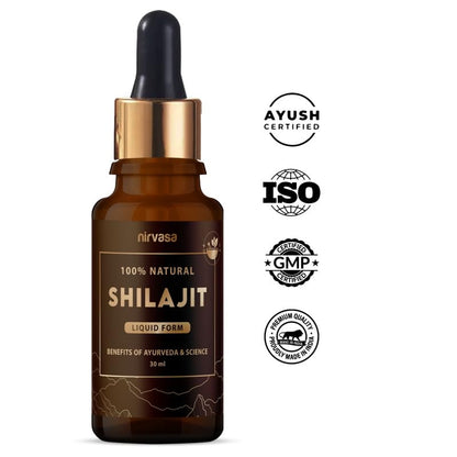 Nirvasa Shilajit Liquid, Ayurvedic, Raw Shilajit for men - 30 ml X 1- image 7