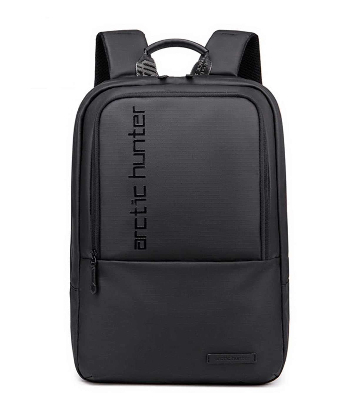 Arctic Hunter Slim Laptop Backpack for Men Women Lightweight 18L Expandable Backpack Shockproof 15.6" Laptop Pocket Water-resistant Daypack Compact Computer Bag for Casual Office Daily College, Black