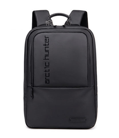 Arctic Hunter Slim Laptop Backpack for Men Women Lightweight 18L Expandable Backpack Shockproof 15.6" Laptop Pocket Water-resistant Daypack Compact Computer Bag for Casual Office Daily College, Black