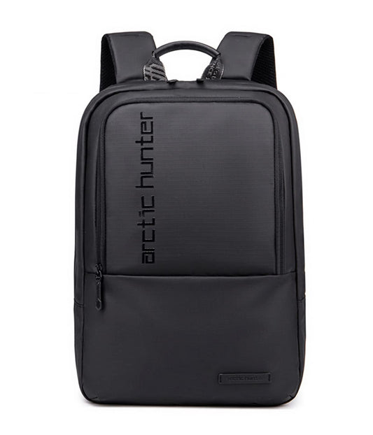Arctic Hunter Slim Laptop Backpack for Men Women Lightweight 18L Expandable Backpack Shockproof 15.6" Laptop Pocket Water-resistant Daypack Compact Computer Bag for Casual Office Daily College, Black