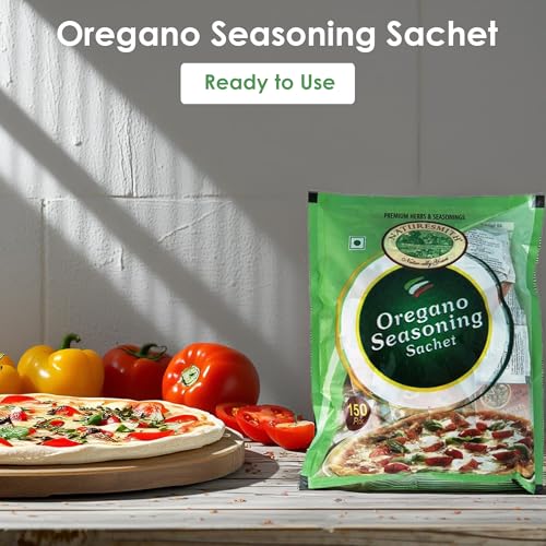 NATURE SMITH Oregano Seasoning Sachet | 150 Pcs Sachet In Packet | Ready to Use Pouch |,112 Gm